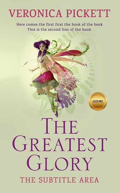 Pre Made Book Cover Green Mist