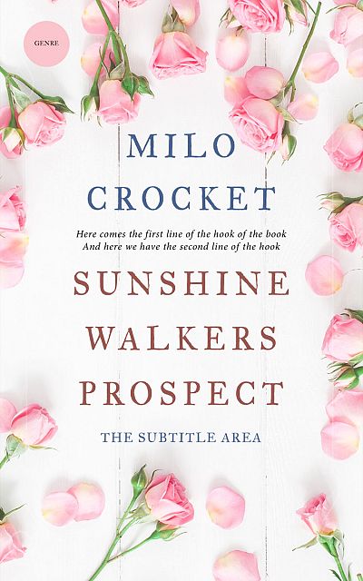 Pre Made Book Cover Dawn Pink