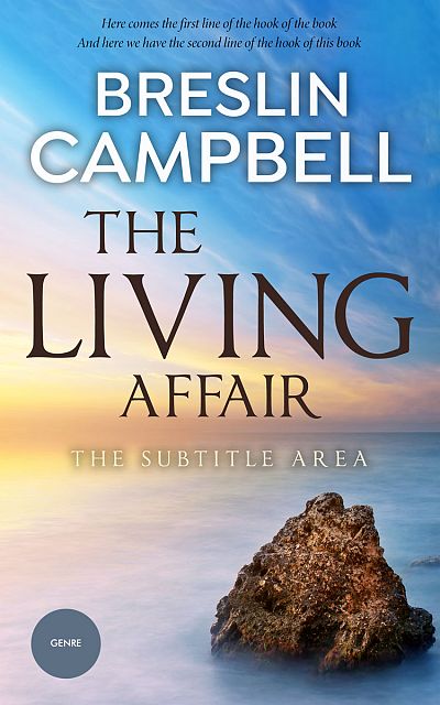 Pre Made Book Cover Swirl
