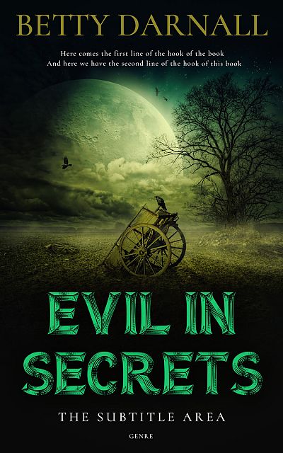 Pre Made Book Cover Hunter Green