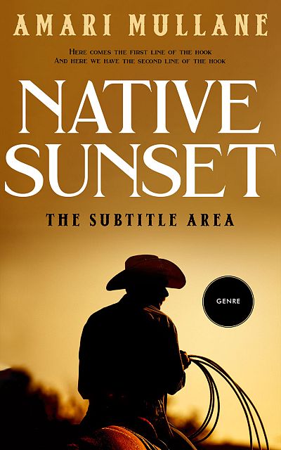 Pre Made Book Cover Desert