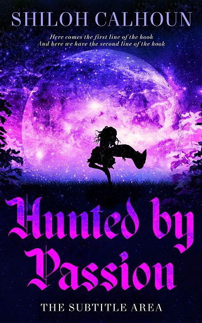 Pre Made Book Cover Violet