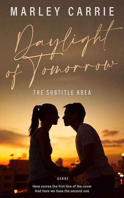 Pre Made Book Cover Yellow Metal