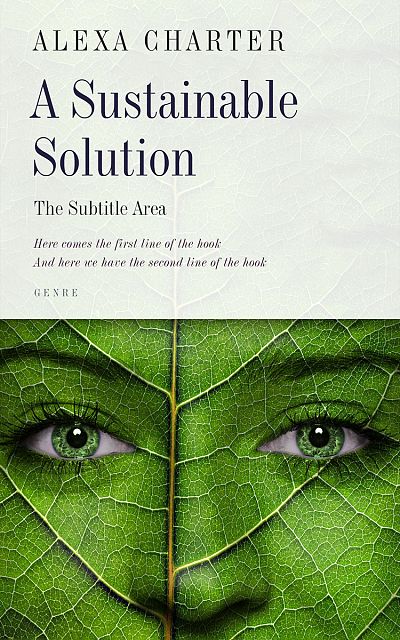 Pre Made Book Cover Green House