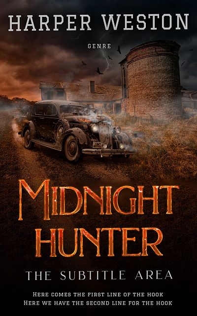 Pre Made Book Cover Night Rider