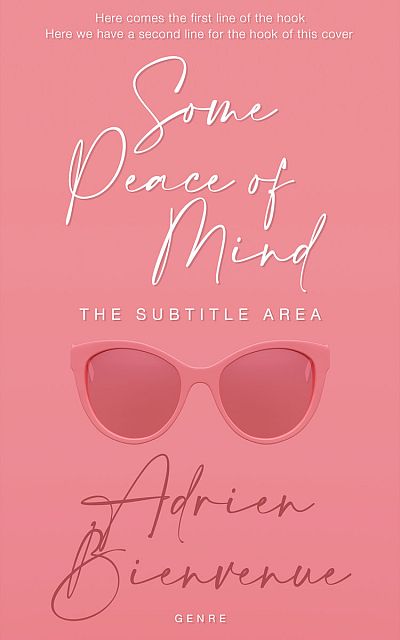 Pre Made Book Cover Sea Pink