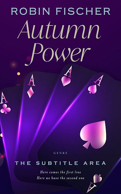 Pre Made Book Cover Violet