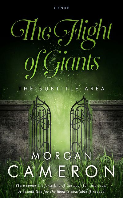 Pre Made Book Cover Hunter Green