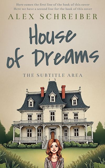 Pre Made Book Cover Soft Amber