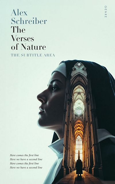 Pre Made Book Cover Harp