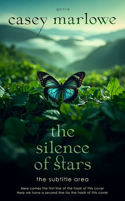 Pre Made Book Cover Pixie Green