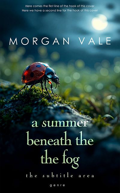 Pre Made Book Cover Black