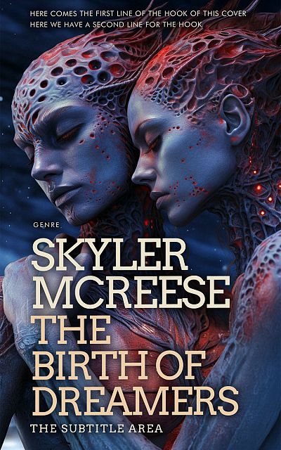 Pre Made Book Cover Steel Gray