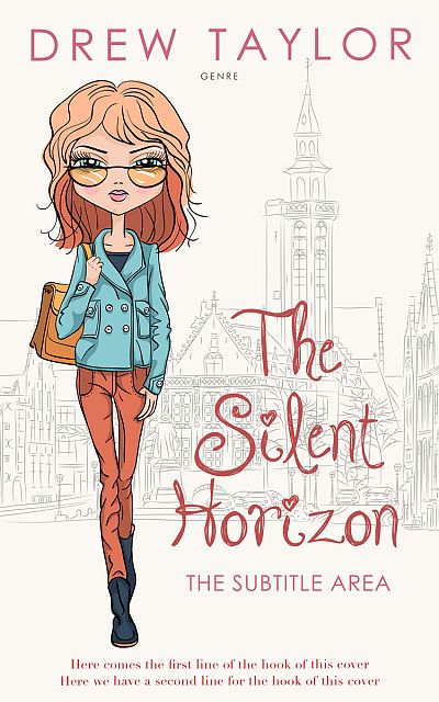 Pre Made Book Cover Ecru White