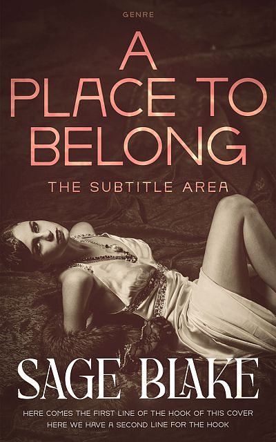 Pre Made Book Cover Crater Brown