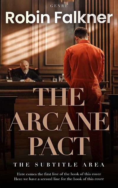Pre Made Book Cover Tan