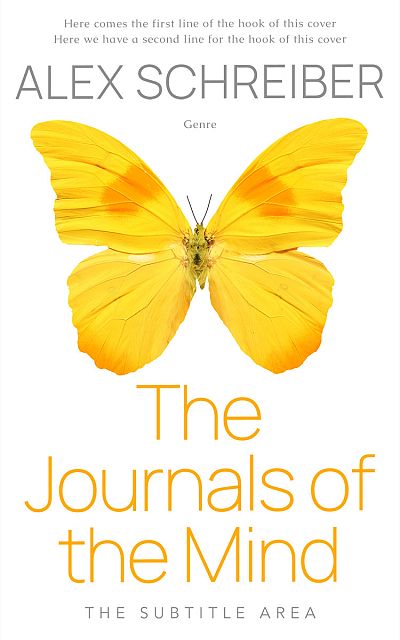 Pre Made Book Cover Lightning Yellow