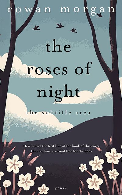 Pre Made Book Cover Cascade