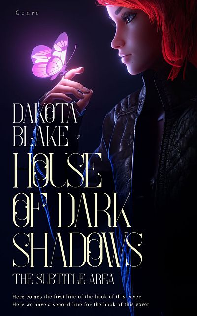 Pre Made Book Cover Black