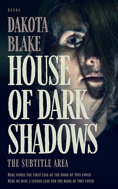Pre Made Book Cover Foggy Gray