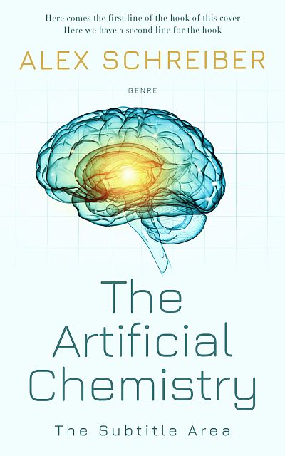 Pre Made Book Cover Aqua Spring
