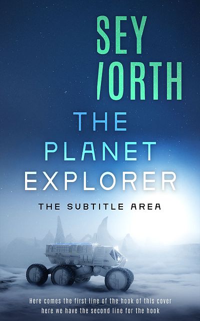Pre Made Book Cover Astronaut