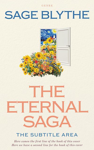 Pre Made Book Cover Ecru White