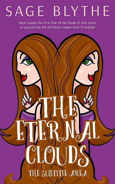 Pre Made Book Cover Vivid Violet