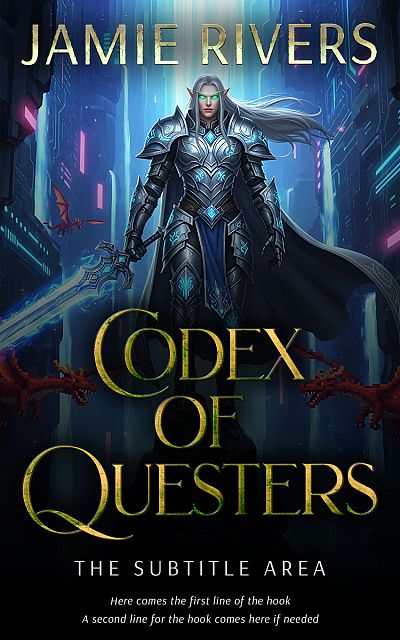 Pre Made Book Cover Ebony