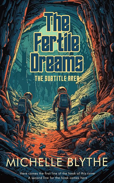 Pre Made Book Cover Ebony Clay