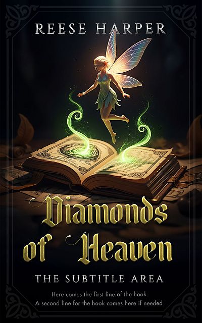 Pre Made Book Cover Cod Gray