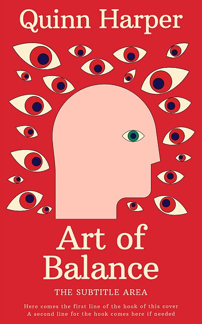 Pre Made Book Cover Alizarin Crimson