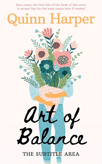 Pre Made Book Cover White Linen