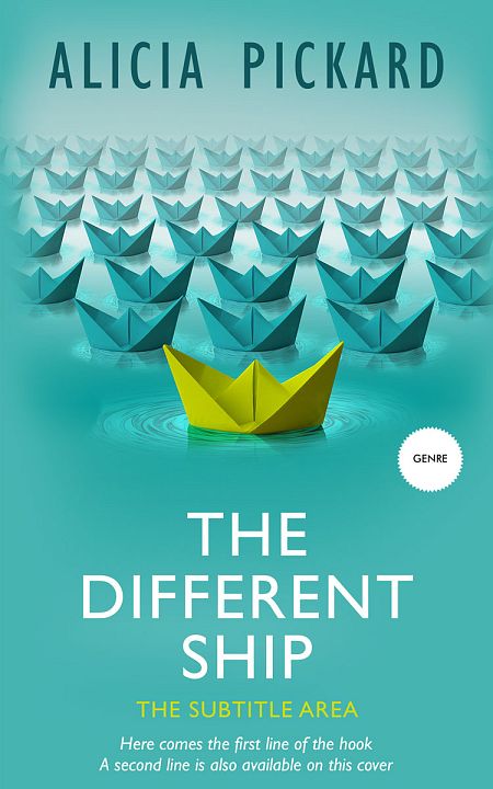 Related Premade Self-Improvement & Self-Help Book Cover: Fountain Blue #1457