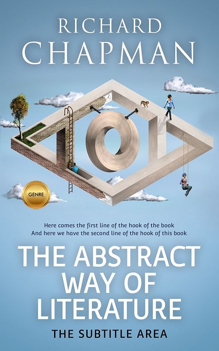 Related Premade Surreal Book Cover: Polo Blue #2299