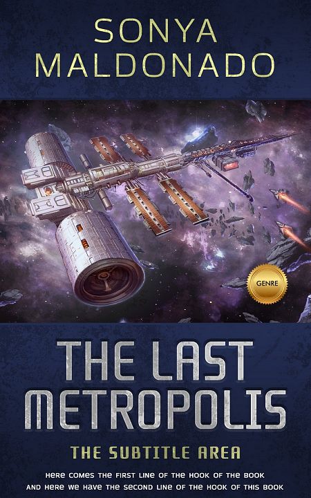 Related Premade Science Fiction Book Cover: Ebony Clay #2474