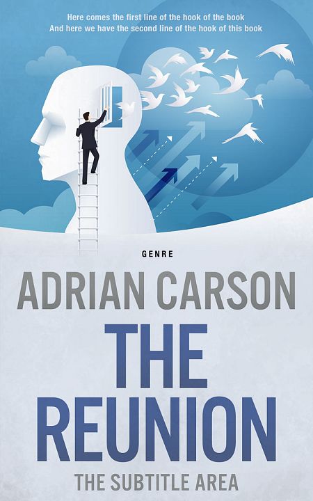 Related Premade Self-Improvement & Self-Help Book Cover: Steel Blue #4701