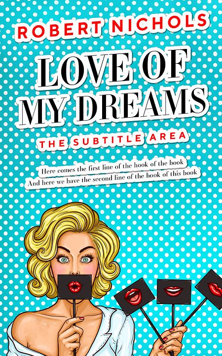 Related Premade Abstract Book Cover: Bright Turquoise #10781