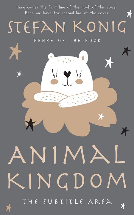 Related Premade Children Book Cover: Mid Gray #13112