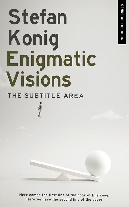 Related Premade Abstract Book Cover: Quill Gray #15608