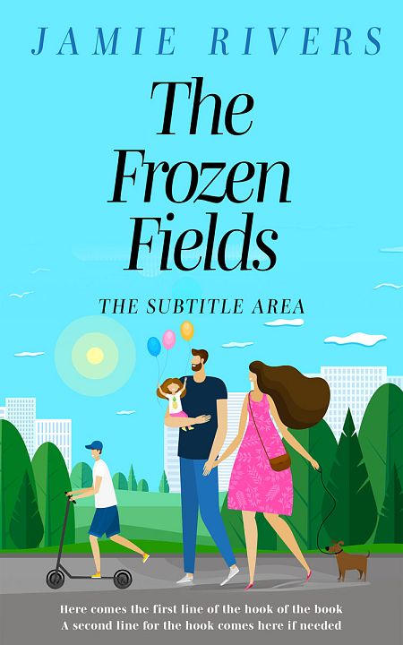 Related Premade Chick Lit Book Cover: Aquamarine Blue #16130