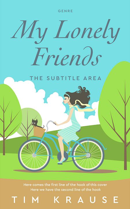 Related Premade Chick Lit Book Cover: Vista Blue #25371