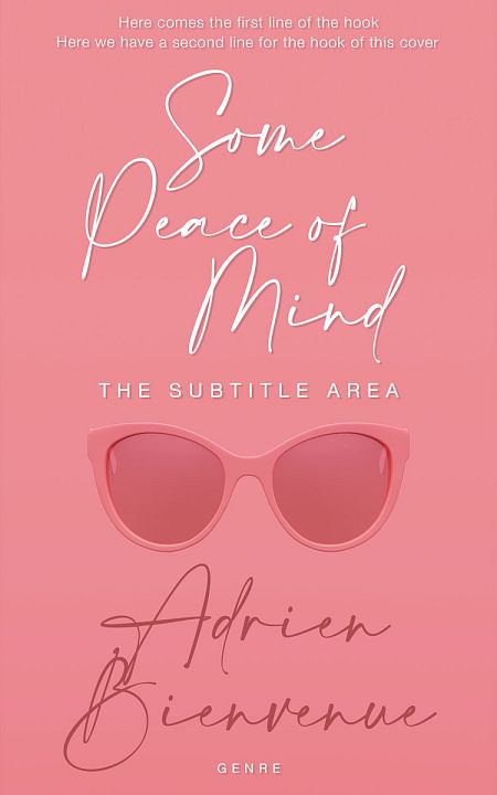 Pre Made Book Cover Sea Pink