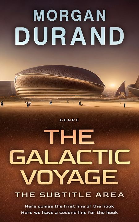 Related Premade Science Fiction Book Cover: Metallic Bronze #32179