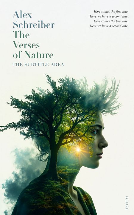 Related Premade Poetry Book Cover: Green White #33664